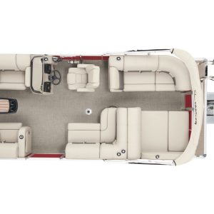 Sun Tracker - 2023 Party Barge - 22 RF DLX - Grey - Image 4